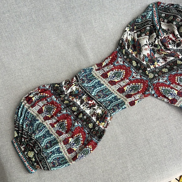 ZARA Boho long sleeve 100% viscose blouse size S - Picture 16 of 16